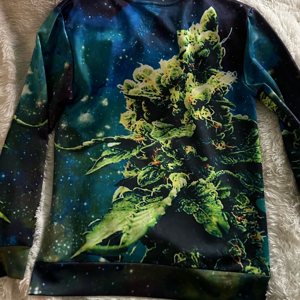 Kush print sweater